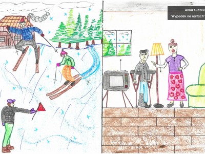 II Intergenerational art competition ”Childhood Memory”-KAT 2 Anna Kuczek „Wypadek na nartach”_.jpg